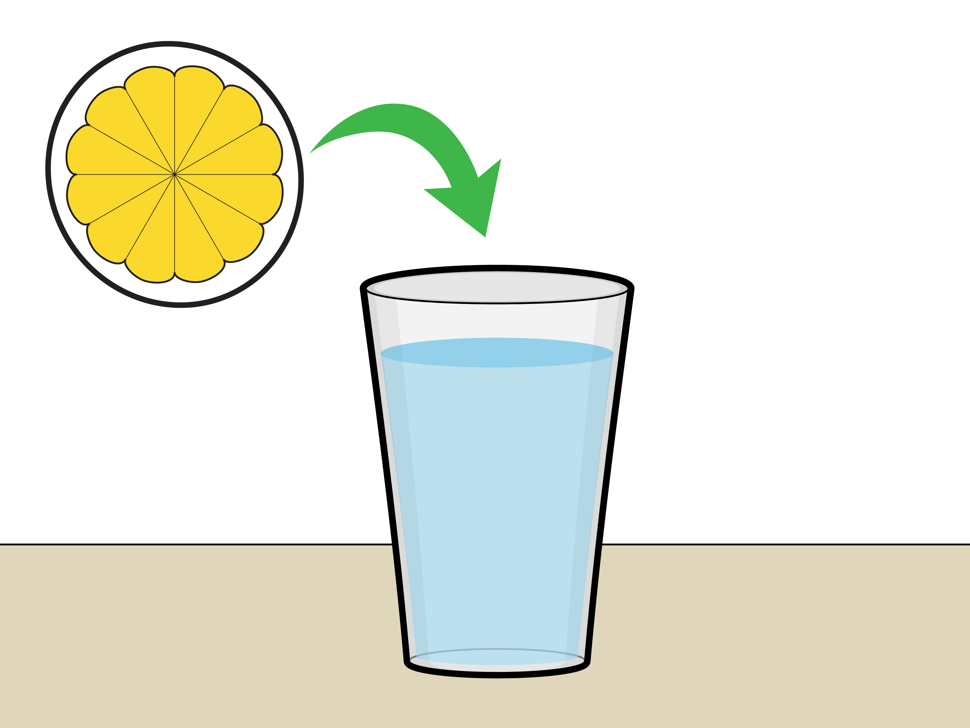 clipart lemon water
