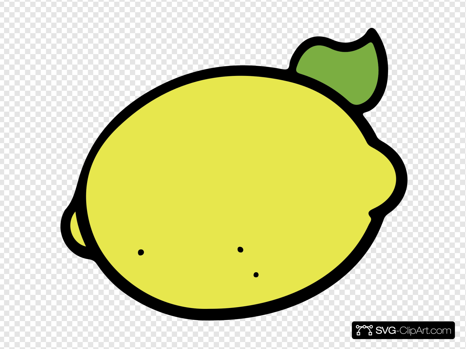 clipart lemon yellow