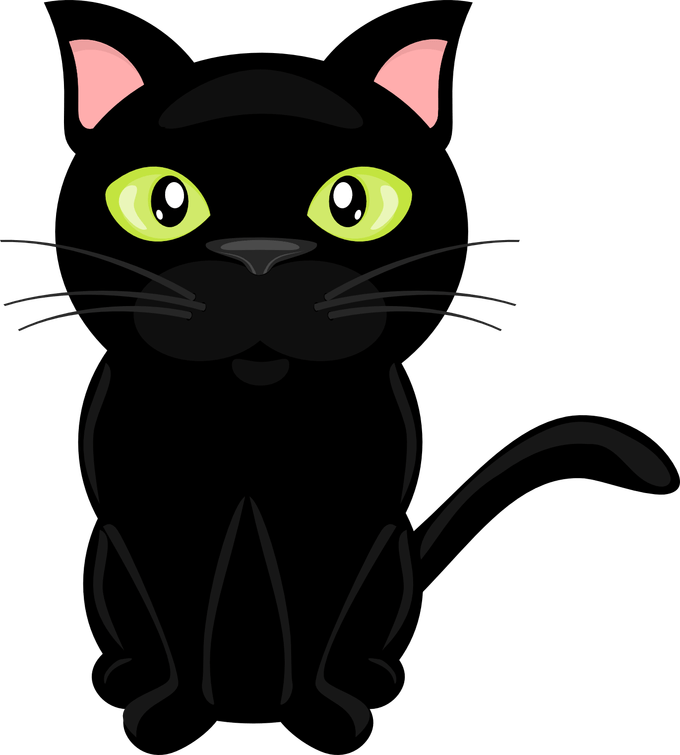 Black cat Cat clipart library stock clear background rr