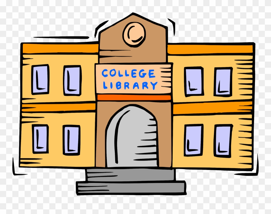 Library Building Clipart