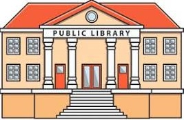 Library Building cliparts image pack with transparent images