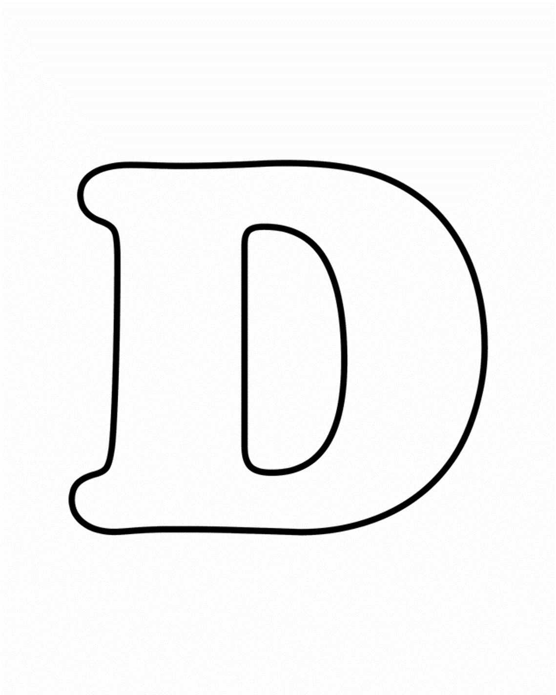 Free Letter D Download Clip Art On Clipart Library Coloring