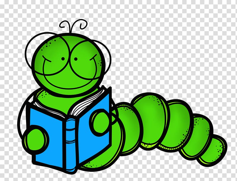 Bookworm illustration library.
