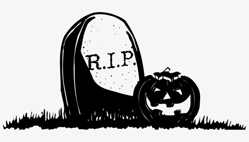 Gravestone With Pumpkin Clip Art At Clipart Library