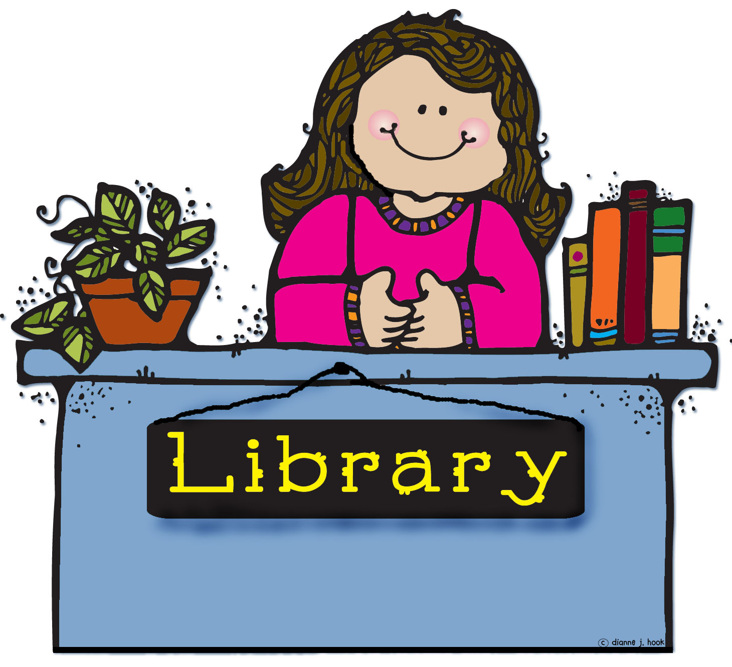 Librarian clipart library.