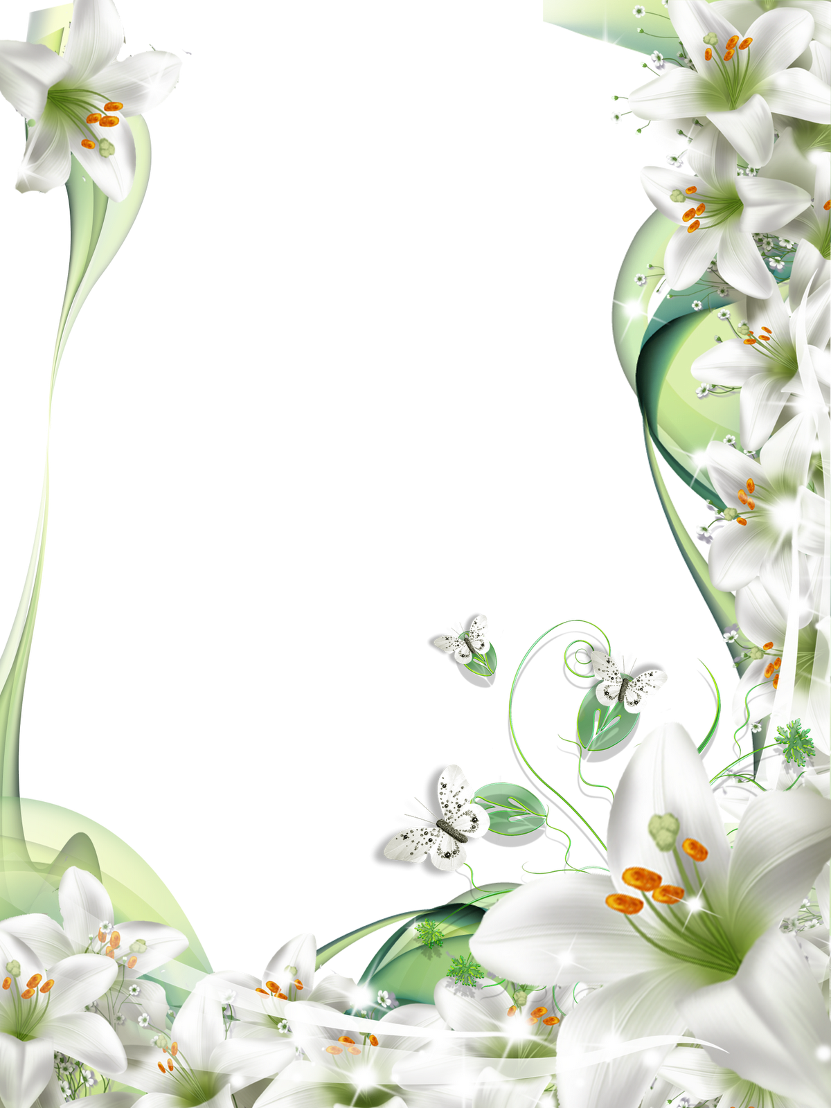 Lilies frame