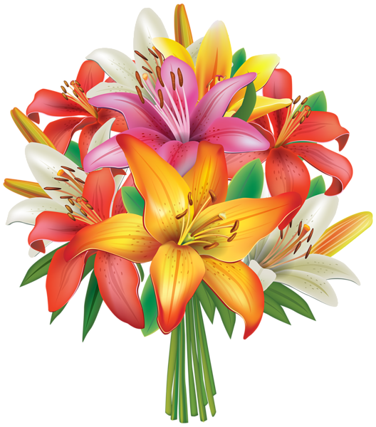 Lily clipart flower decoration, Lily flower decoration