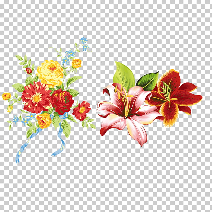clipart lilies realistic flower