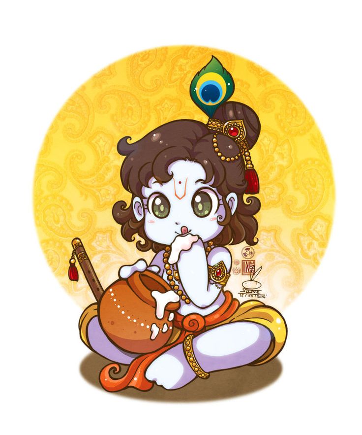 Baby Krishna Clipart