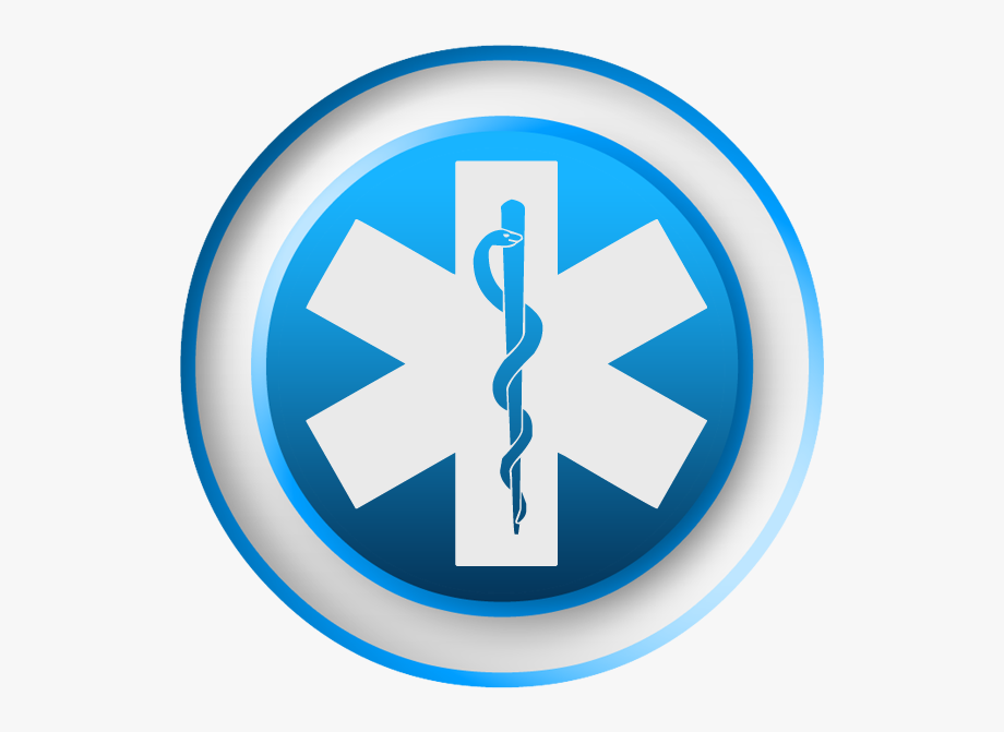 Emergency Medicine Symbol Blue Clipart Image