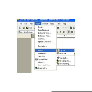 Microsoft Works Word Processor Clipart