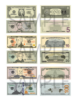 clipart money paper