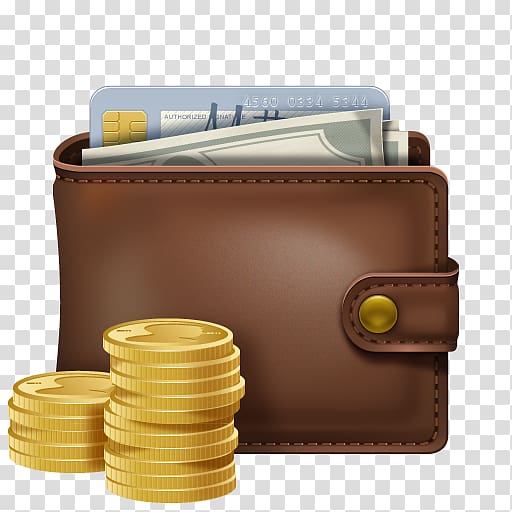 Application software Money Finance Icon, Wallet with money