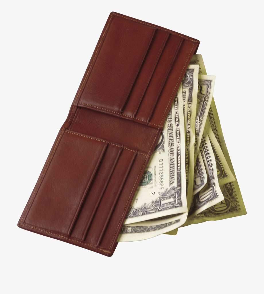 Wallet with money.