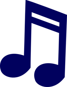 Blue Music Note Clipart