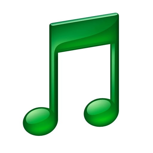 clipart music note green