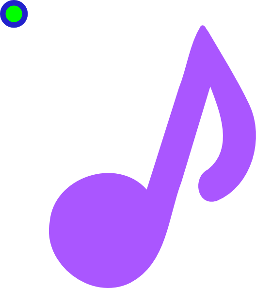 clipart music note purple