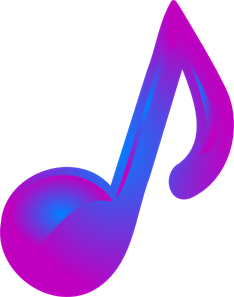 Purple And Blue Music Note PNG, SVG Clip art for Web