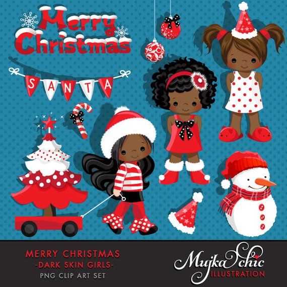 Christmas Clipart Noel Graphics, cute Christmas characters
