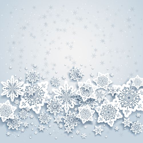 Beautiful snowflakes christmas backgrounds vector