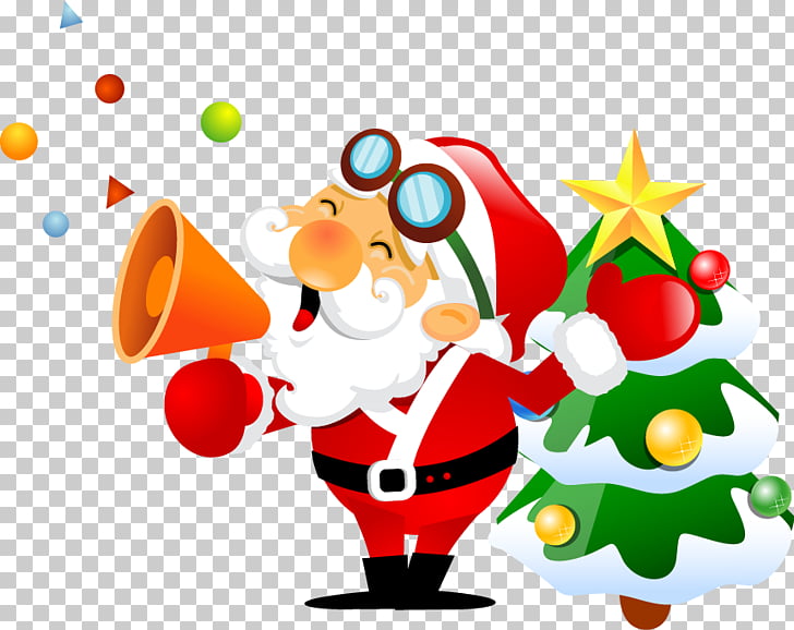 Santa Claus Christmas Reindeer , Cartoon Christmas elements