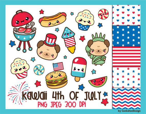 4th of July clipart,