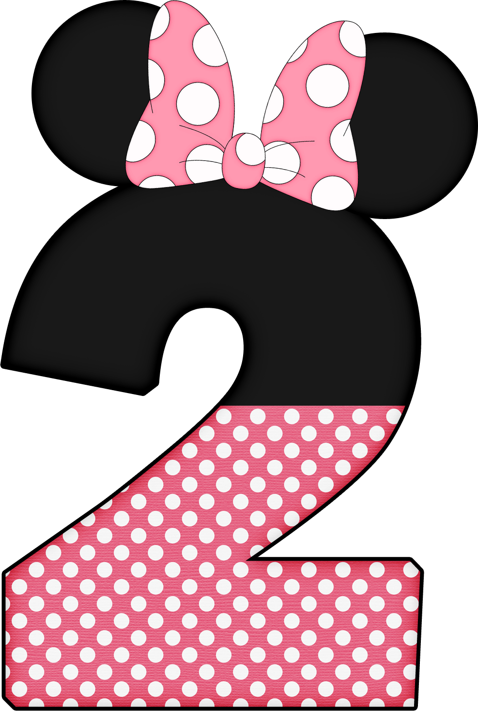 Numbers clipart minnie.