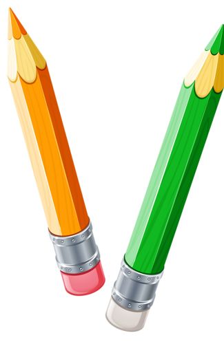 Number pencil clipart.
