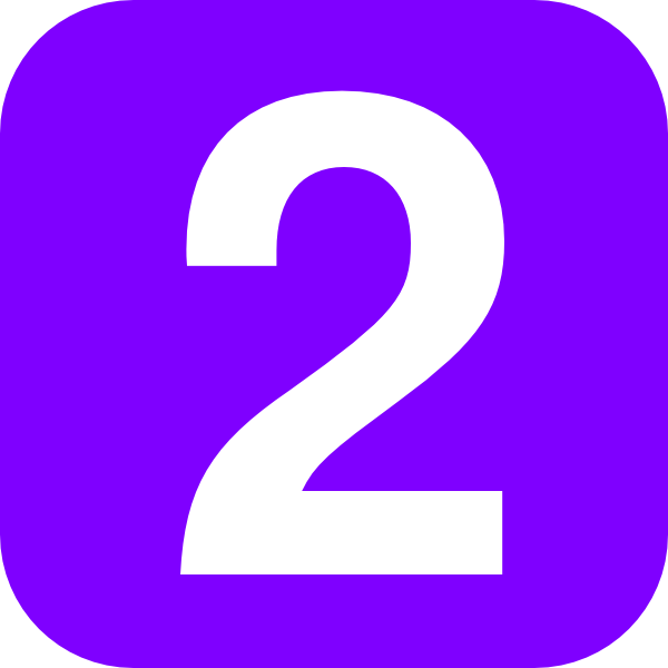 Purple Number Two Clip Art at Clker