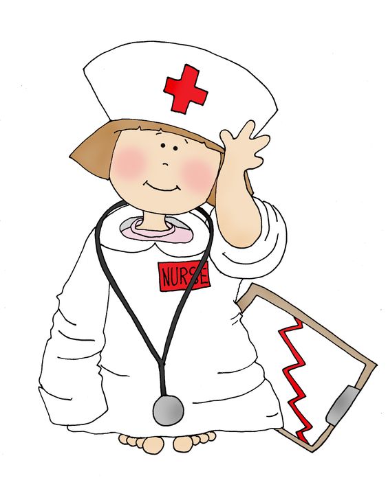 Cartoon nurse image.