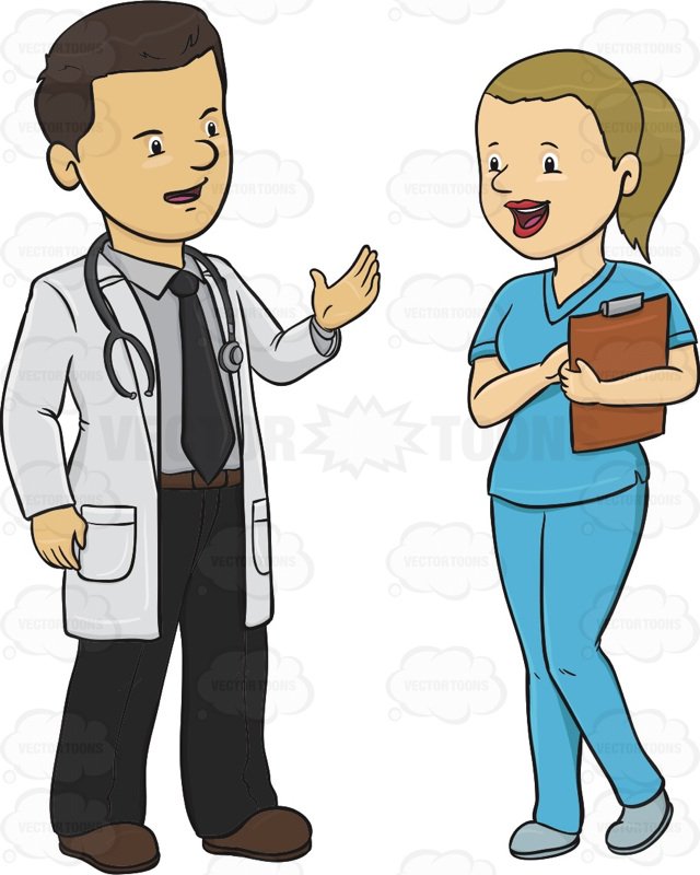 Doctor and nurse clipart