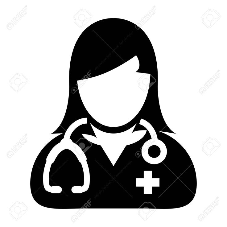 Nurse silhouette clipart.