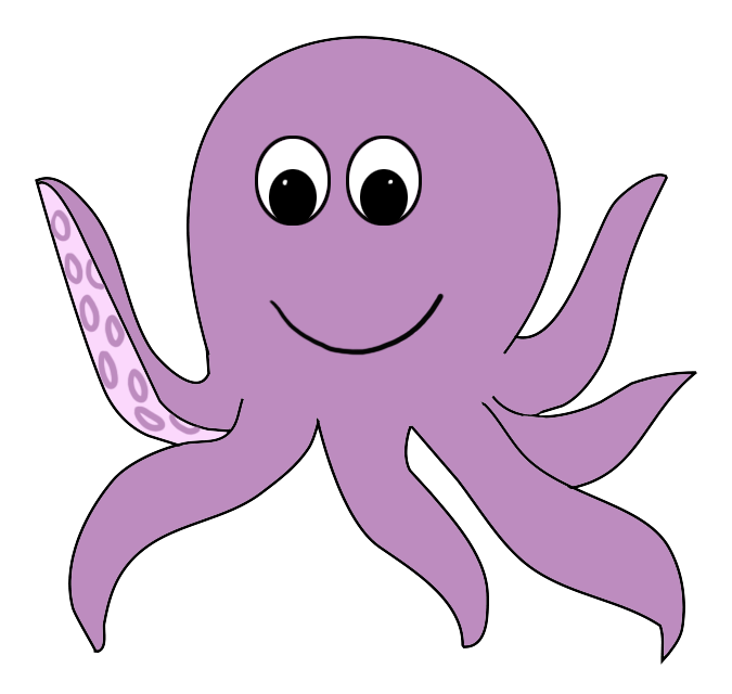 Clipart octopus transparent.