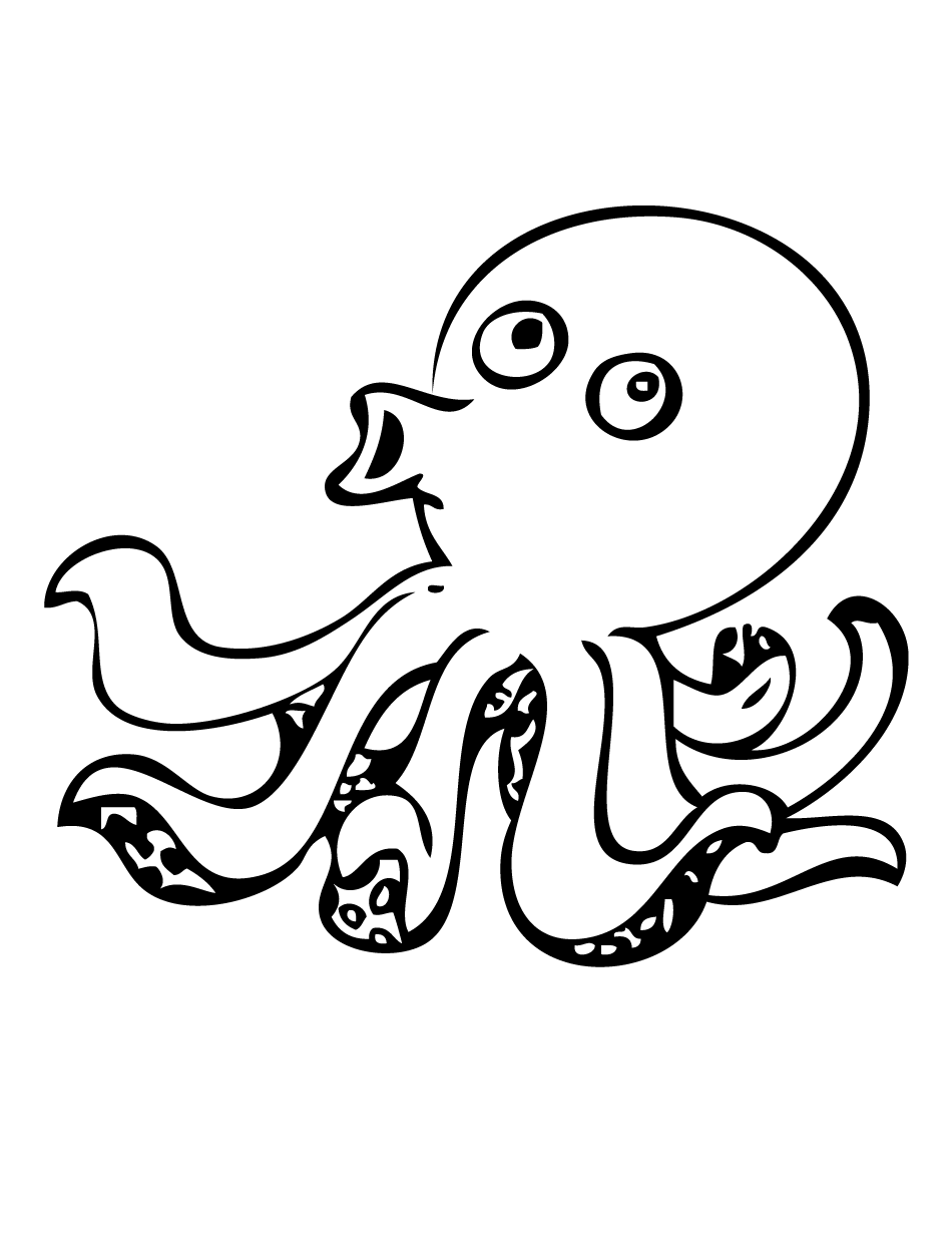 Free Octopus Outline, Download Free Clip Art, Free Clip Art
