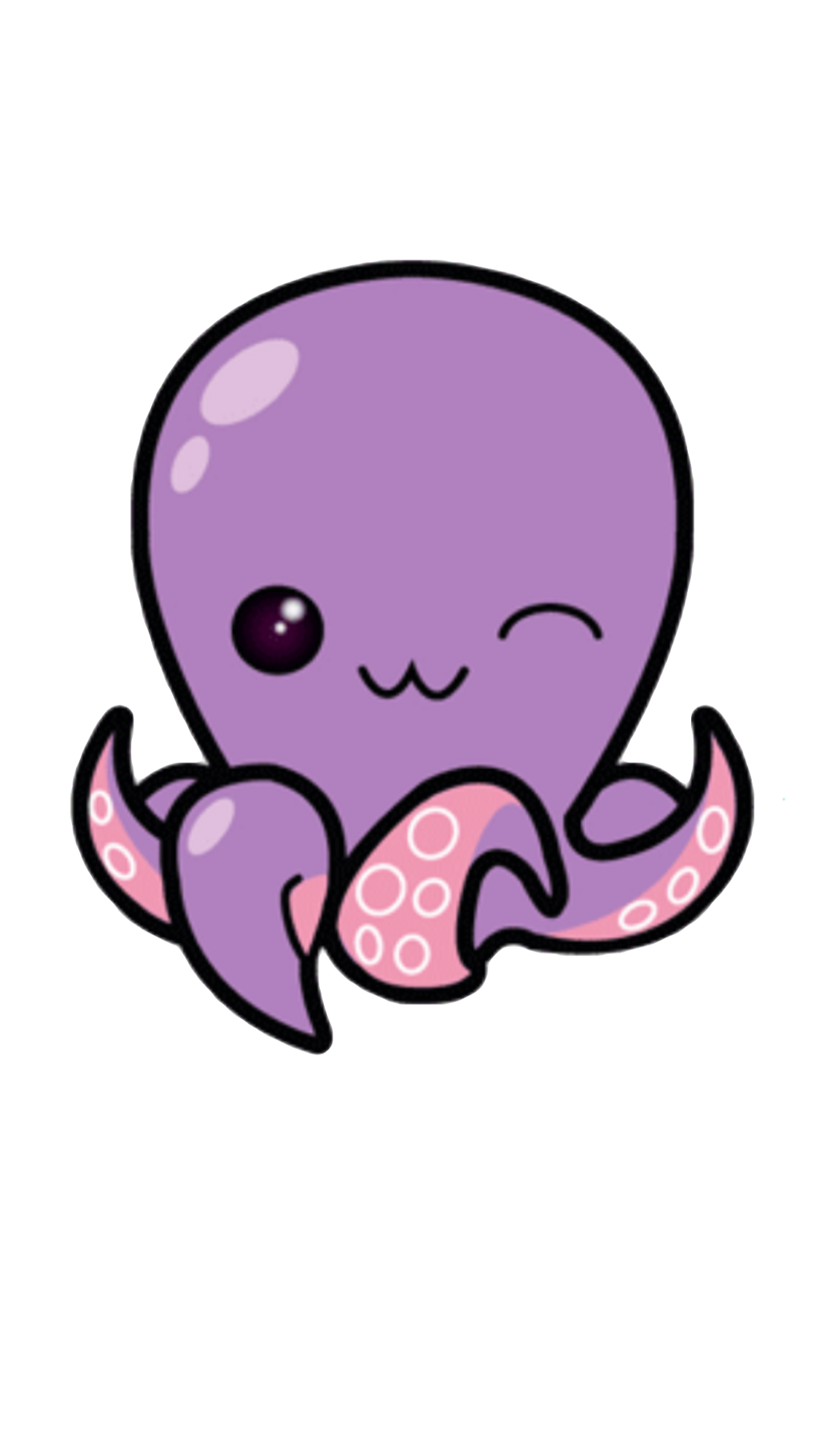 Kawaii clipart octopus.