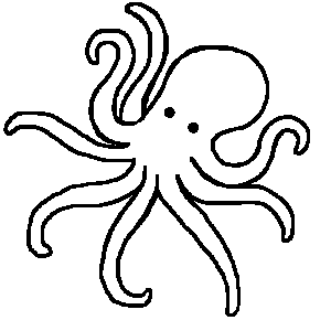 Octopus outline free.