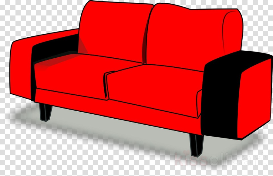 Furniture couch red.