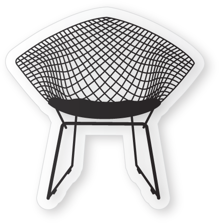 Modern Chairs and Furniture Vector Clipart