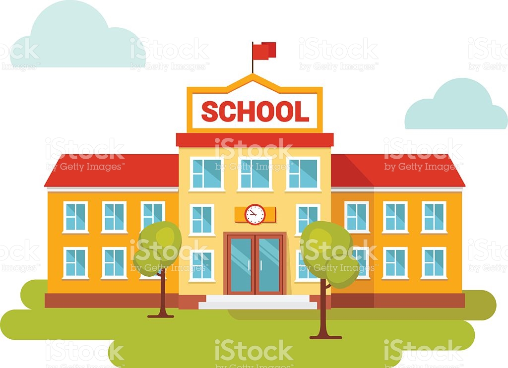 School building clipart