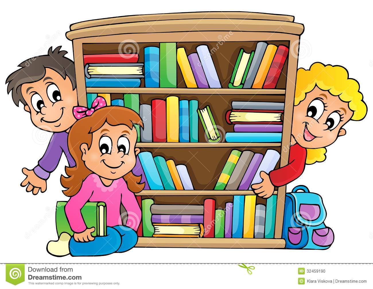 School library clipart