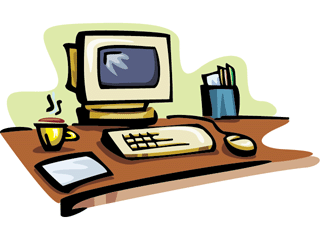 Computer office clipart.