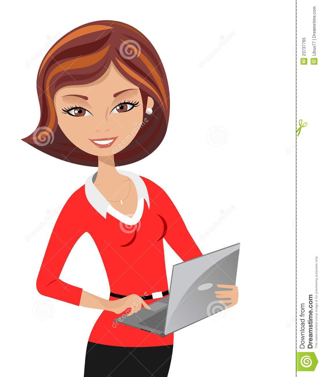 Office woman clipart