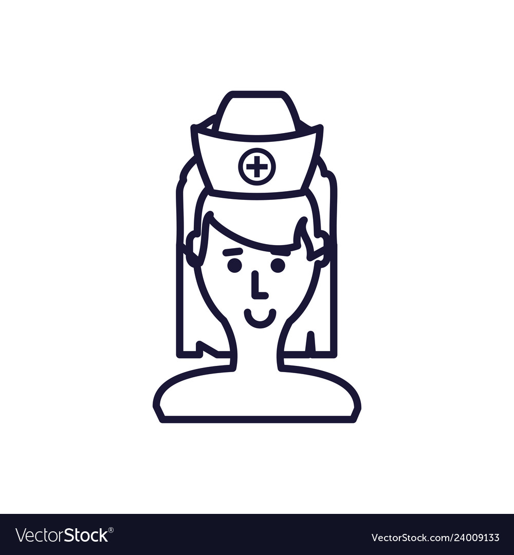 Medical nurse avatar character