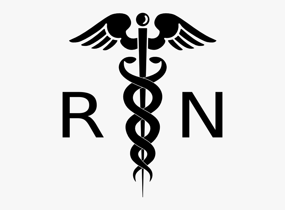 Registered nurse symbol.