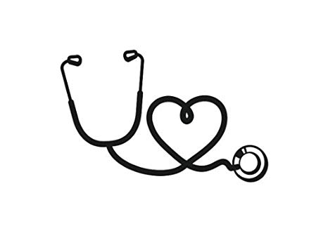 Stethoscope heart nurse.