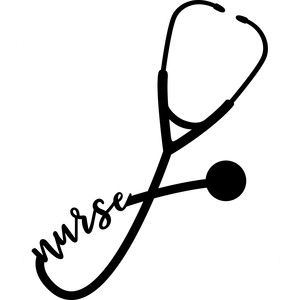 clipart out line pictures nurse stethoscope