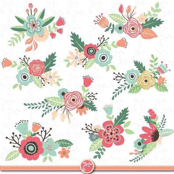 Flowers clipart pack.