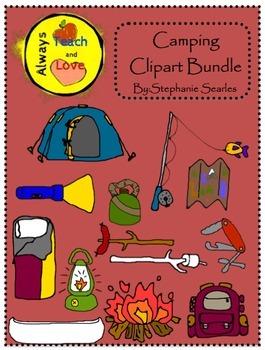 Camping gear clipart.