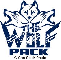 Wolf pack Illustrations and Clipart