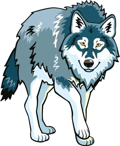 Wolf clipart free.